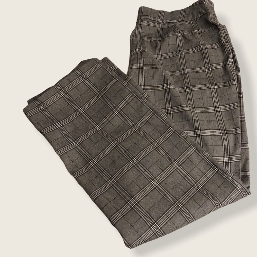 Grey, black and white pants